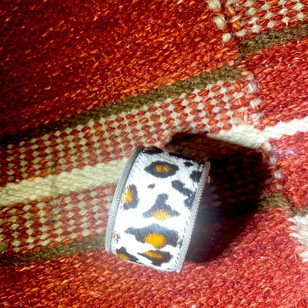 Cow hide leather bracelet